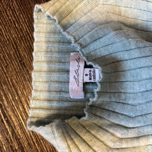 Blashe Ribbed Knit in Soft Blue - Picture 3 of 3